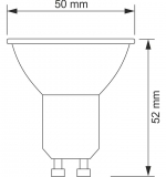 PAR16 GU10 COB-Strahler 5W 350lm 40 warmwei