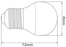 G45 LED-Lampe 4W 250lm 200 warmwei