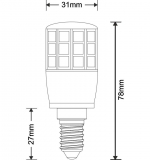 T25+ LED Lampe 3,8W 300lm 320 warmwei