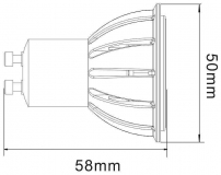 PAR 16 Reflektorstrahler 6W 450lm 45 wei