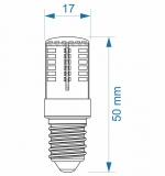 E14 Silikonlampe 3W160lm 360 warmwei