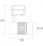 3 Phasen Strahler 15W 990lm 38 warmweiss dimmbar